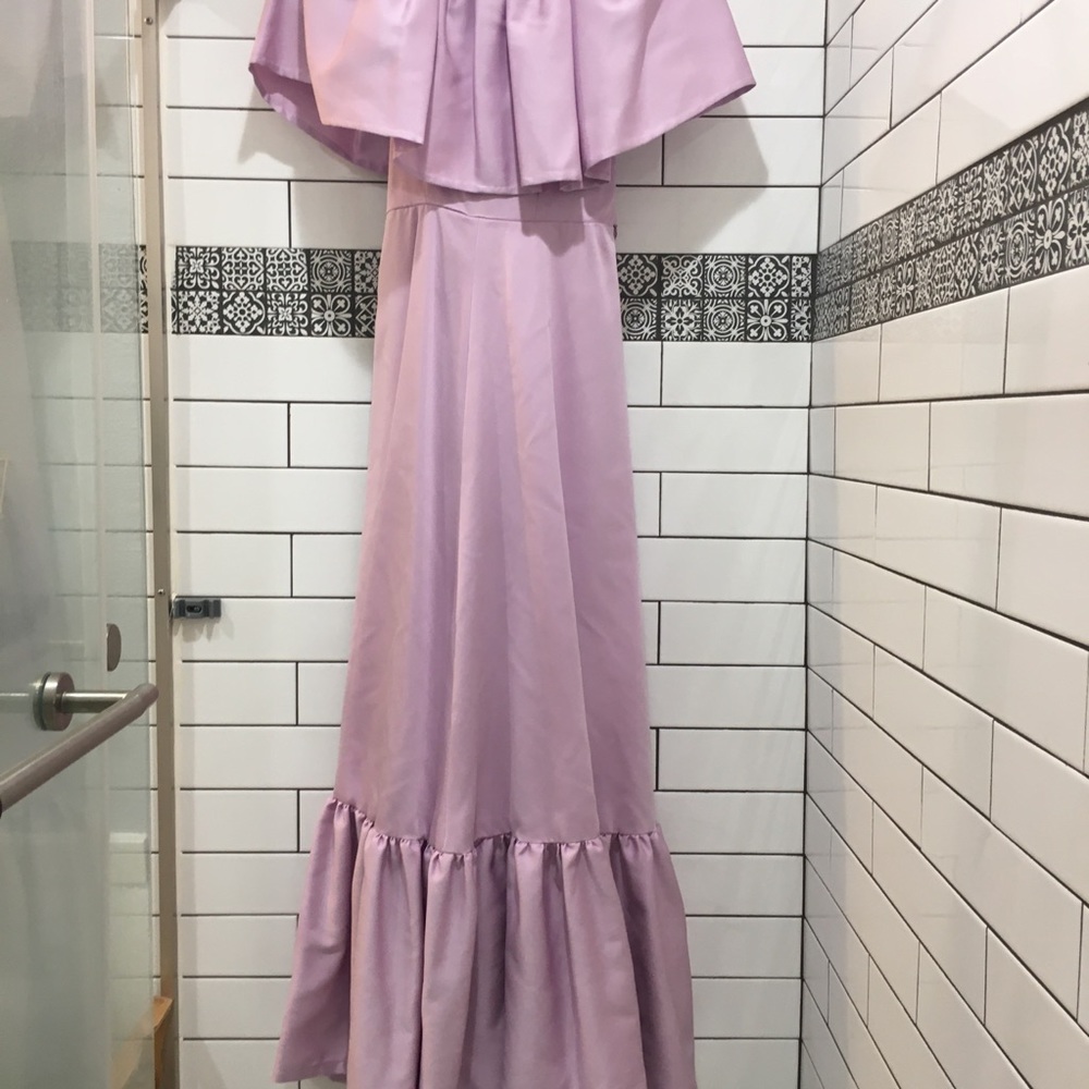 Vintage 70s✨🌟 lavender formal dress handmade